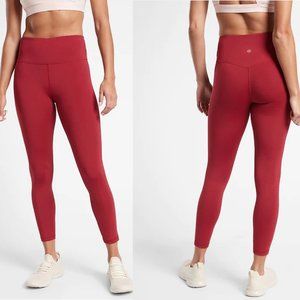 NWT Athleta Elation Train 7/8 Tight DECADENT RED
